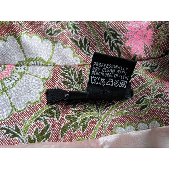 Etcetera Blazer Pink Floral Victorian Baroque Bohemian Jacket Womens Size 4 - Picture 5 of 16